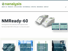 Tablet Screenshot of nanalysis.com